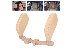 Πλαινά Μαξιλαράκια Προσκέφαλου / Υποστήριξης Λαιμού Memory FoamHLU3000 11x20x3.5cm Μπεζ 1 Τεμάχιο