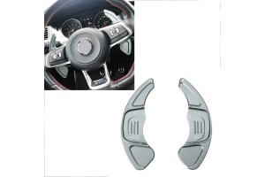 Paddles Shift Αλουμινίου Για Vw Golf Vii (7) 13-17 / Vw Tiguan 17+ Ασημί 2 Τεμάχια