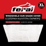 Ηλιοπροστασία Καλύπτρα Παρμπρίζ Xlarge 280*110cm Pvc Συνθετικό Δέρμα Feral 1 Τεμάχιο