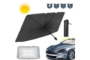 Ηλιοπροστασία Παρμπρίζ "Ομπρέλα" Με Χερούλι Small 125x110x65cm 1Τεμάχιο