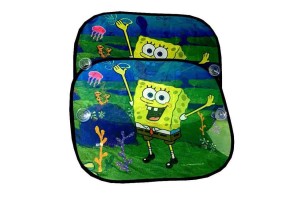 Ηλιοπροστασίες Αυτοκινήτου Για Τα Πλαϊνά Τζάμια Sponge Bob 45x36cm 2383 - 1 2 Τεμάχια