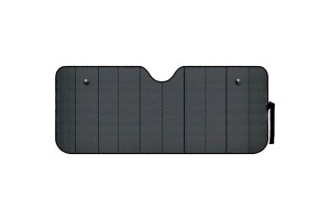 Ηλιοπροστασία Παρμπρίζ Αλουμινίου Μαύρο Matte Large Ματτβlκ 145x70cm 1 Τεμάχιο