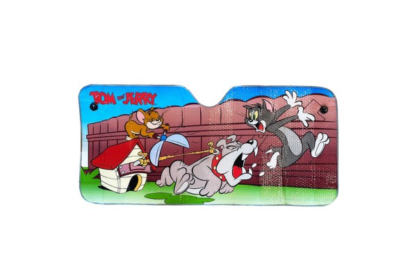 Ηλιοπροστασία Παρμπρίζ Αλουμινίου Wb Tom & Jerry & Dog 60x130cm 9601 1 Τεμάχιο