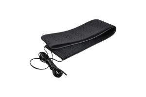 Κάλυμμα Τιμονιού Αυτοκινήτου Δερματίνη Με Κορδόνι Μαύρο Medium 37-39cm 1 Τεμάχιο