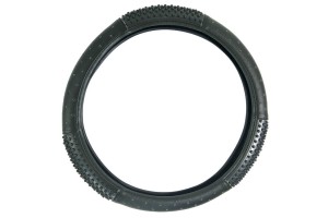 Κάλυμμα Τιμονιού Αυτοκινήτου Δερμάτινο SJ-450B Μαύρο Large 40cm 1 Τεμάχιο