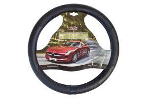 Κάλυμμα Τιμονιού Αυτοκινήτου Δερματίνη X-Treme Sport Μαύρο Medium 38cm 1 Τεμάχιο