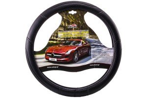 Κάλυμμα Τιμονιού Φορτηγού Δερματίνη Με Γαζιά Μαύρο Xxxxl 50cm 1 Τεμάχιο