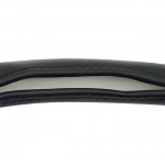 Κάλυμμα Τιμονιού Αυτοκινήτου Δερματίνη Soft Μαύρο Με Μαύρη Ραφή Medium 38cm