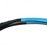 Κάλυμμα Τιμονιού Αυτοκινήτου Δερματίνη Speed Μαύρο-Μπλε Carbon Με Μπλε Ραφή Medium 38cm