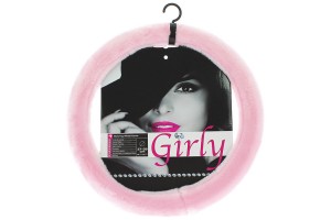 Κάλυμμα Tιμονιού Αυτοκινήτου Χνουδωτό Girly Pinky 2505059 Ροζ Medium 37-39CM 1 Τεμάχιο