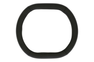 Κάλυμμα Τιμονιού Αυτοκινήτου Δερματίνη Ασύμμετρο Double D Κατάλληλο Για Μοντέλα Peugeot 2019+ Μαύρο Medium 38cm 1 Τεμάχιο