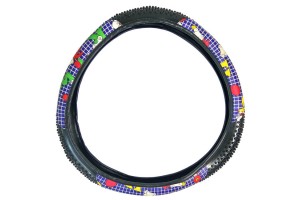 Κάλυμμα Τιμονιού Αυτοκινήτου Δερματίνη Αρκουδάκι Μπλε Medium 38cm 1 Τεμάχιο