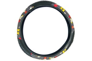 Κάλυμμα Τιμονιού Αυτοκινήτου Δερματίνη Αρκουδάκι Μαύρο Medium 38cm 1 Τεμάχιο