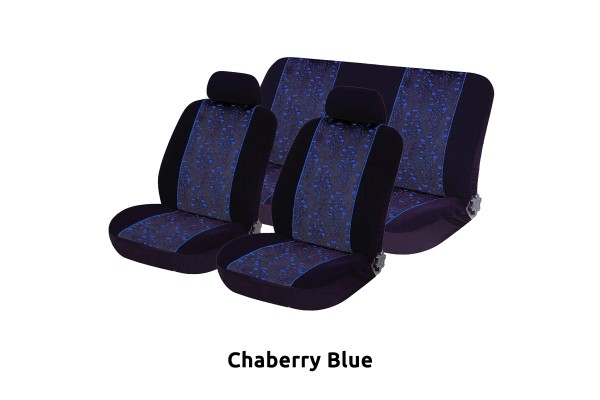 Καλυμματα Σετ Α&#8217; Ποιοτητα VELOUR-JACQUARD 6 Τμχ - Chaberry Blue