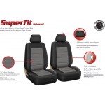 Καλύμματα Αυτοκινήτου Super Fit All In One Μαύρο-Γκρι Ζευ 4 Τεμάχια Καλύμματα Αυτοκινήτου Super Fit All In One Μαύρο-Γκρι Ζευ 4 Τεμάχια