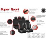 Καλύμματα Αυτοκινήτου Super Sport All In One Μαύρο-Γκρι Σετ 11 Τεμάχια