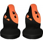 Καλύμματα Αυτοκινήτου Feet Design Universal Βελούδινο Ύφασμα Εμπρός Με Ενσωματωμένα Προσκέφαλα Μαύρο-Πορτοκαλί 2 Τεμαχίων Καλύμματα Αυτοκινήτου Feet Design Universal Βελούδινο Ύφασμα Εμπρός Με Ενσωματωμένα Προσκέφαλα Μαύρο-Πορτοκαλί 2 Τεμαχίων