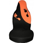 Καλύμματα Αυτοκινήτου Feet Design Universal Βελούδινο Ύφασμα Εμπρός Με Ενσωματωμένα Προσκέφαλα Μαύρο-Πορτοκαλί 2 Τεμαχίων Καλύμματα Αυτοκινήτου Feet Design Universal Βελούδινο Ύφασμα Εμπρός Με Ενσωματωμένα Προσκέφαλα Μαύρο-Πορτοκαλί 2 Τεμαχίων