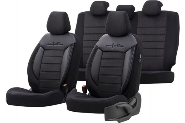 Καλύμματα Αυτοκινήτου Otom Comfortline Design Universal Sued / Rachel / Δερματίνη Σετ Εμπρός / Πίσω Μαύρο CMF-209 11 Τεμάχια Καλύμματα Αυτοκινήτου Otom Comfortline Design Universal Sued / Rachel / Δερματίνη Σετ Εμπρός / Πίσω Μαύρο CMF-209 11 Τεμάχια