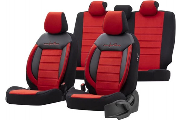 Καλύμματα Αυτοκινήτου Otom Comfortline Design Universal Sued / Rachel / Δερματίνη Σετ Εμπρός / Πίσω Μαύρο - Κόκκινο CMF-207 11 Τεμάχια Καλύμματα Αυτοκινήτου Otom Comfortline Design Universal Sued / Rachel / Δερματίνη Σετ Εμπρός / Πίσω Μαύρο - Κόκκινο CMF-207 11 Τεμάχια
