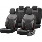 Καλύμματα Αυτοκινήτου Otom Reflective Design Universal Jacquard / Rachel / Δερματίνη Σετ Εμπρός / Πίσω Μαύρο Με Κόκκινη Ραφή RFL-2601 11 Τεμάχια Καλύμματα Αυτοκινήτου Otom Reflective Design Universal Jacquard / Rachel / Δερματίνη Σετ Εμπρός / Πίσω Μαύρο Με Κόκκινη Ραφή RFL-2601 11 Τεμάχια