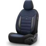Καλύμματα Αυτοκινήτου Otom Sport Plus Design Universal Βαμβακερό Ύφασμα / Rachel / Δερματίνη Σετ Εμπρός / Πίσω Μαύρο - Μπλε SPTPLS-104 11 Τεμάχια