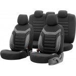 Καλύμματα Αυτοκινήτου Otom Individual Design Universal Jacquard / Rachel / Δερματίνη Σετ Εμπρός / Πίσω Μαύρο Με Γκρι Ραφές IND-202 11 Τεμάχια Καλύμματα Αυτοκινήτου Otom Individual Design Universal Jacquard / Rachel / Δερματίνη Σετ Εμπρός / Πίσω Μαύρο Με Γκρι Ραφές IND-202 11 Τεμάχια