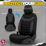 Καλύμματα Αυτοκινήτου Otom Individual Design Universal Jacquard / Rachel / Δερματίνη Σετ Εμπρός / Πίσω Μαύρο Με Γκρι Ραφές IND-202 11 Τεμάχια Καλύμματα Αυτοκινήτου Otom Individual Design Universal Jacquard / Rachel / Δερματίνη Σετ Εμπρός / Πίσω Μαύρο Με Γκρι Ραφές IND-202 11 Τεμάχια