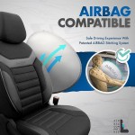 Καλύμματα Αυτοκινήτου Otom Individual Design Universal Jacquard / Rachel / Δερματίνη Σετ Εμπρός / Πίσω Μαύρο Με Γκρι Ραφές IND-202 11 Τεμάχια Καλύμματα Αυτοκινήτου Otom Individual Design Universal Jacquard / Rachel / Δερματίνη Σετ Εμπρός / Πίσω Μαύρο Με Γκρι Ραφές IND-202 11 Τεμάχια