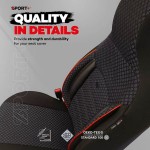 Καλύμματα Αυτοκινήτου Otom Sport Plus City Design Universal Βαμβακερό Ύφασμα / Rachel / Δερματίνη Σετ Εμπρός / Πίσωμε Ενσωματωμένα Προσκέφαλα Μαύρο Με Κόκκινο Κέντημα SPTPLS-102CTY 11 Τεμαχίων1 Καλύμματα Αυτοκινήτου Otom Sport Plus City Design Universal Βαμβακερό Ύφασμα / Rachel / Δερματίνη Σετ Εμπρός / Πίσωμε Ενσωματωμένα Προσκέφαλα Μαύρο Με Κόκκινο Κέντημα SPTPLS-102CTY 11 Τεμαχίων1