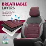 Καλύμματα Αυτοκινήτου Otom Nova Universal Ύφασμα Jacquard / Δερματίνη Σετ Εμπρός / Πίσω Κόκκινο - Μαύρο NOV-3303 11 Τεμάχια Καλύμματα Αυτοκινήτου Otom Nova Universal Ύφασμα Jacquard / Δερματίνη Σετ Εμπρός / Πίσω Κόκκινο - Μαύρο NOV-3303 11 Τεμάχια