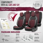 Καλύμματα Αυτοκινήτου Otom Nova Universal Ύφασμα Jacquard / Δερματίνη Σετ Εμπρός / Πίσω Κόκκινο - Μαύρο NOV-3303 11 Τεμάχια Καλύμματα Αυτοκινήτου Otom Nova Universal Ύφασμα Jacquard / Δερματίνη Σετ Εμπρός / Πίσω Κόκκινο - Μαύρο NOV-3303 11 Τεμάχια