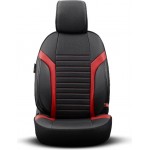 Καλύμματα Αυτοκινήτου Otom Coral Design Universal Full Δερματίνη Σετ Εμπρός / Πίσω Μαύρο / Κόκκινο CRΑL-104 11 Τεμαχίων