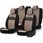 Καλύμματα Αυτοκινήτου Otom Smart Design Universal Ύφασμα / Δερματίνη Σετ Εμπρός / Πίσω Μαύρο / Μπεζ SLTSMT106-NZ 11 Τεμαχίων Καλύμματα Αυτοκινήτου Otom Smart Design Universal Ύφασμα / Δερματίνη Σετ Εμπρός / Πίσω Μαύρο / Μπεζ SLTSMT106-NZ 11 Τεμαχίων