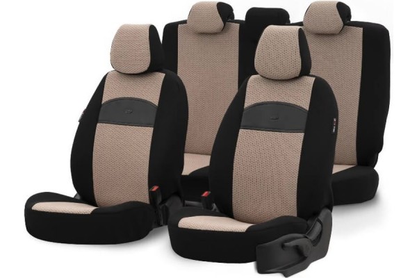 Καλύμματα Αυτοκινήτου Otom Smart Design Universal Ύφασμα / Δερματίνη Σετ Εμπρός / Πίσω Μαύρο / Μπεζ SLTSMT106-NZ 11 Τεμαχίων Καλύμματα Αυτοκινήτου Otom Smart Design Universal Ύφασμα / Δερματίνη Σετ Εμπρός / Πίσω Μαύρο / Μπεζ SLTSMT106-NZ 11 Τεμαχίων