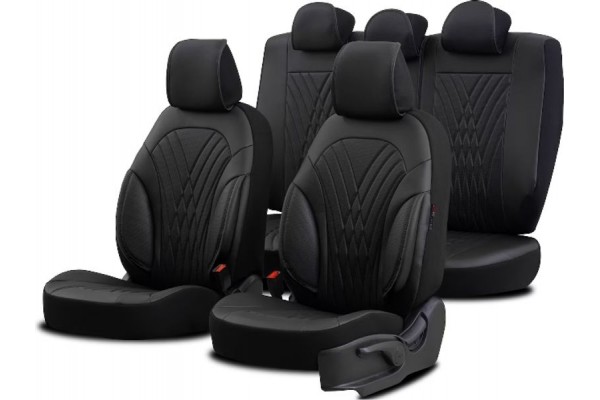 Καλύμματα Αυτοκινήτου Otom Progressive Design Universal Full Δερματίνη Σετ Εμπρός / Πίσω Μαύρο PRG-101 11 Τεμαχίων Καλύμματα Αυτοκινήτου Otom Progressive Design Universal Full Δερματίνη Σετ Εμπρός / Πίσω Μαύρο PRG-101 11 Τεμαχίων