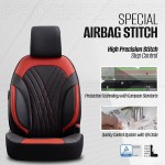 Καλύμματα Αυτοκινήτου Otom Progressive Design Universal Full Δερματίνη Σετ Εμπρός / Πίσω Μαύρο / ΚόκκινοPRG-104 11 Τεμαχίων