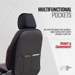 Καλύμματα Αυτοκινήτου Otom Progressive Design Universal Full Δερματίνη Σετ Εμπρός / Πίσω Μαύρο / ΚόκκινοPRG-104 11 Τεμαχίων