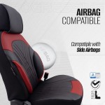Καλύμματα Αυτοκινήτου Otom Progressive Design Universal Full Δερματίνη Σετ Εμπρός / Πίσω Μαύρο / ΚόκκινοPRG-104 11 Τεμαχίων