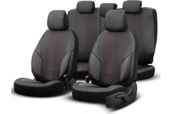 Καλύμματα Αυτοκινήτου Otom "Advanced Leather" Universal Δερματίνη / Λινό Ύφασμα Σετ Εμπρός / Πίσωμαύρο / Κόκκινο ΑDV-101 11 Τεμαχίων Καλύμματα Αυτοκινήτου Otom "Advanced Leather" Universal Δερματίνη / Λινό Ύφασμα Σετ Εμπρός / Πίσωμαύρο / Κόκκινο ΑDV-101 11 Τεμαχίων