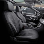 Καλύμματα Αυτοκινήτου Otom "Advanced Leather" Universal Δερματίνη / Λινό Ύφασμα Σετ Εμπρός / Πίσω Μαύρο / Smoke ΑDV-103 11 Τεμαχίων