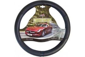 Κάλυμμα Τιμονιού Αυτοκινήτου Δερματίνη X-Treme Sport Μαύρο Medium 38cm 1 Τεμάχιο