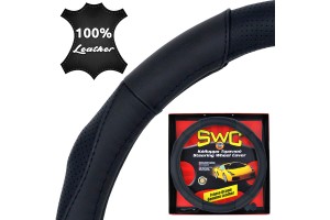 Καλυμμα Τιμονιου Δερμα Curves 38cm - Μαυρο