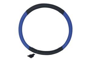 Καλυμμα Τιμονιου Δερμα Φορτηγου 45cm - ΜΑΥΡΟ/ΜΠΛΕ