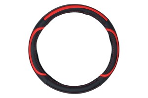 Καλυμμα Τιμονιου Miggie 38cm - ΜΑΥΡΟ/ΚΟΚΚΙΝΟ