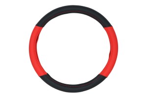 Καλυμμα Τιμονιου Double C 38cm - ΜΑΥΡΟ/ΚΟΚΚΙΝΟ