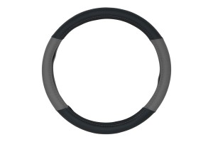 Καλυμμα Τιμονιου Double C 38cm - ΜΑΥΡΟ/ΓΚΡΙ