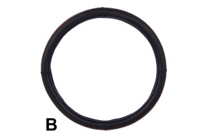 Καλυμμα Τιμονιου Διχρωμο ΞΥΛΟ/ΜΑΥΡΟ - B