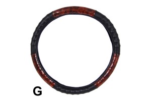 Καλυμμα Τιμονιου Διχρωμο ΞΥΛΟ/ΜΑΥΡΟ - G