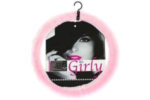 Κάλυμμα Tιμονιού Χνουδωτό ''Pinky'' Ροζ Medium 37-39CM 2505059